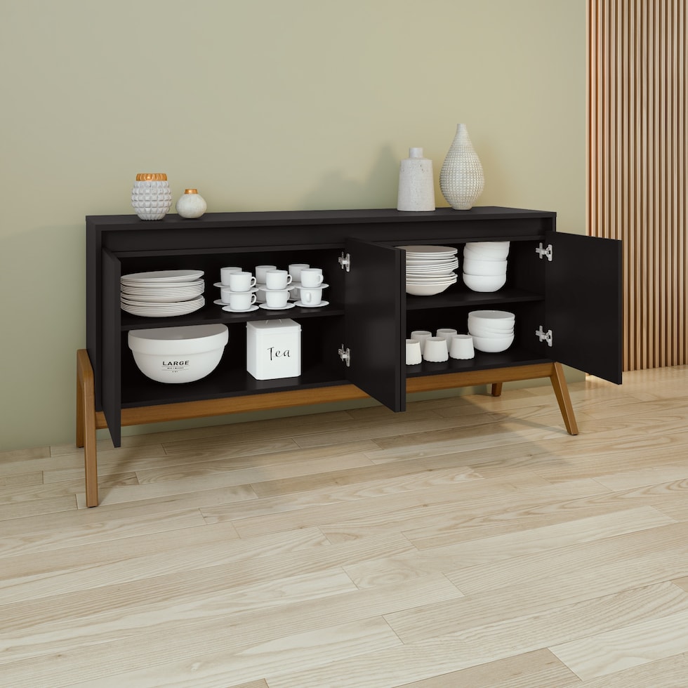 zamir black sideboard   