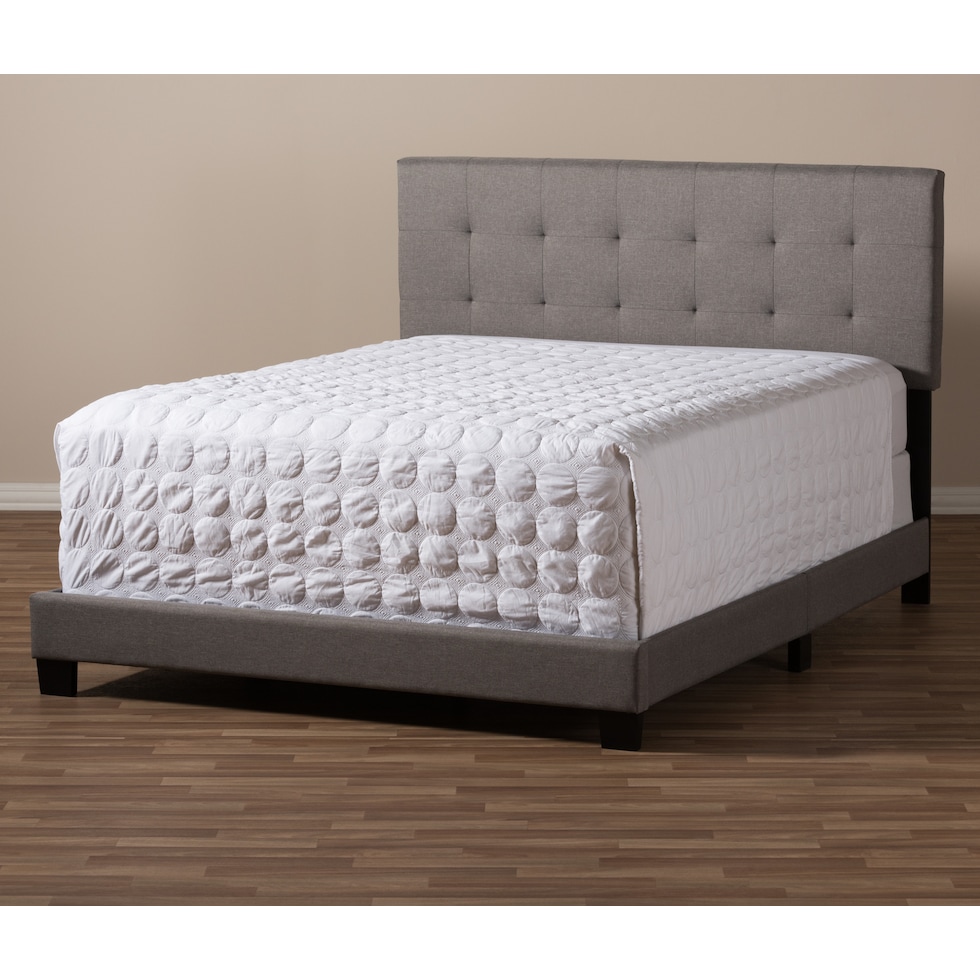 zanab gray queen bed   