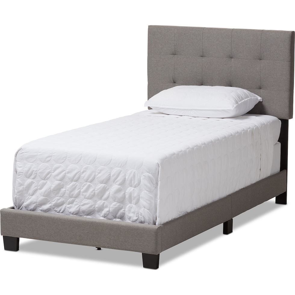 zanab gray twin bed   
