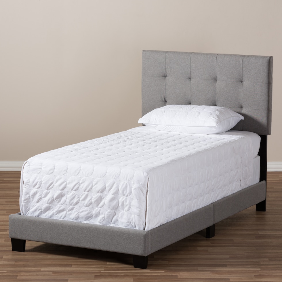 zanab gray twin bed   