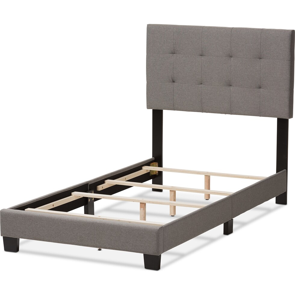 zanab gray twin bed   