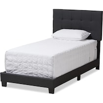 zanab gray twin bed   