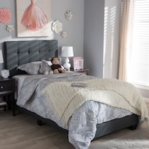 zanab gray twin bed   