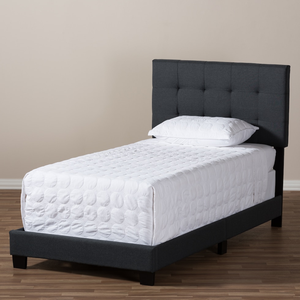 zanab gray twin bed   