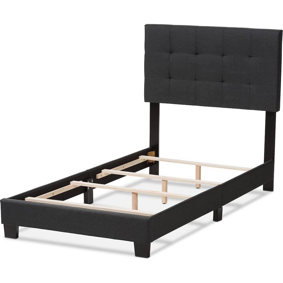 zanab gray twin bed   