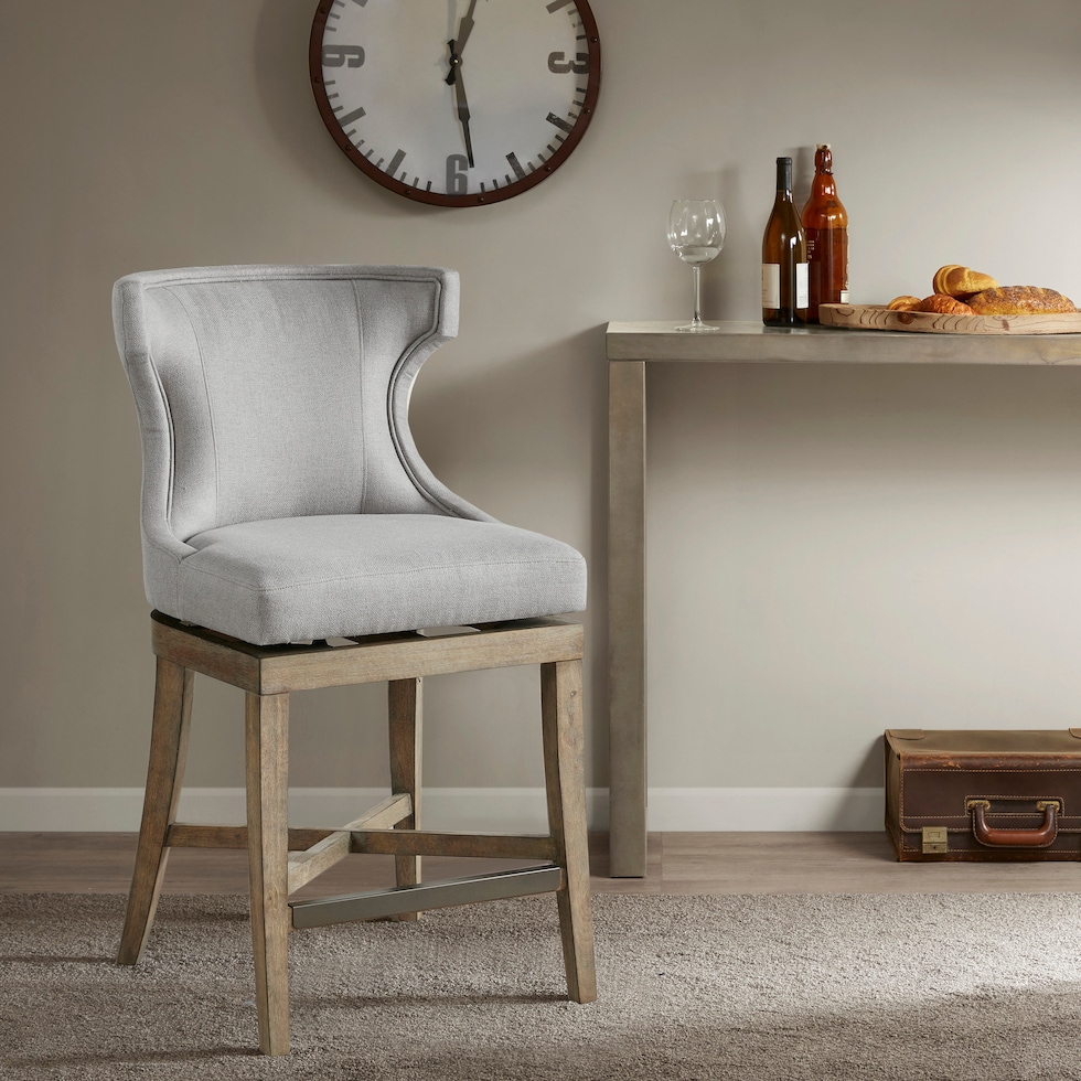 zander gray counter height stool   
