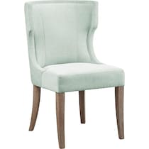 zander green dining chair   