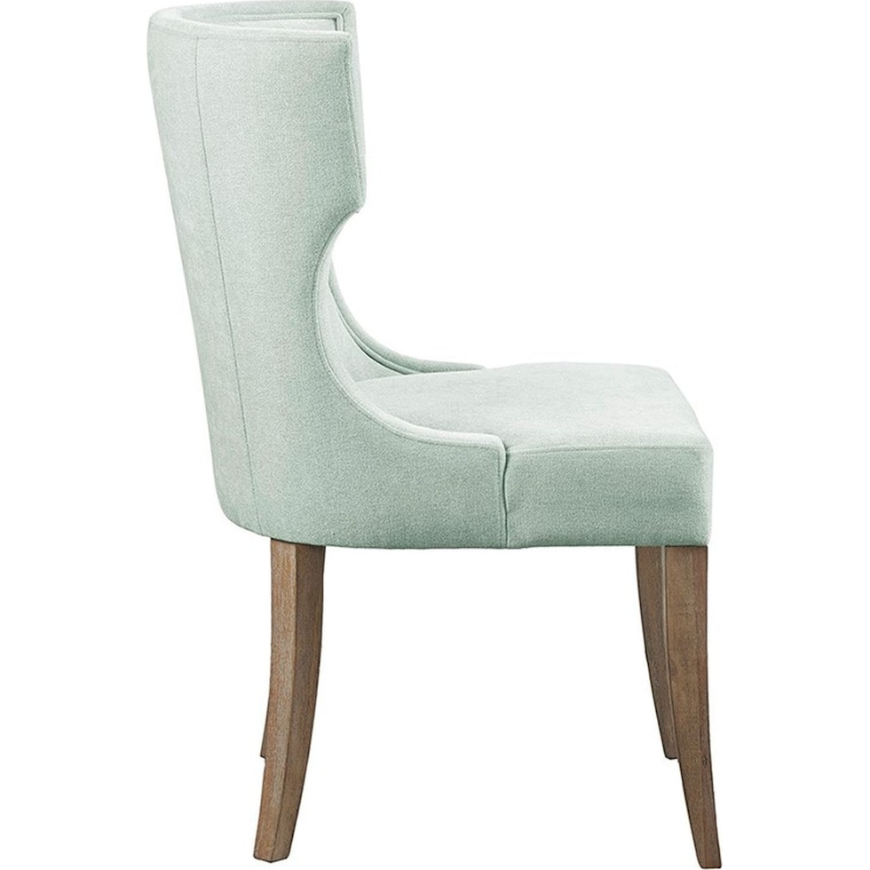 zander green dining chair   