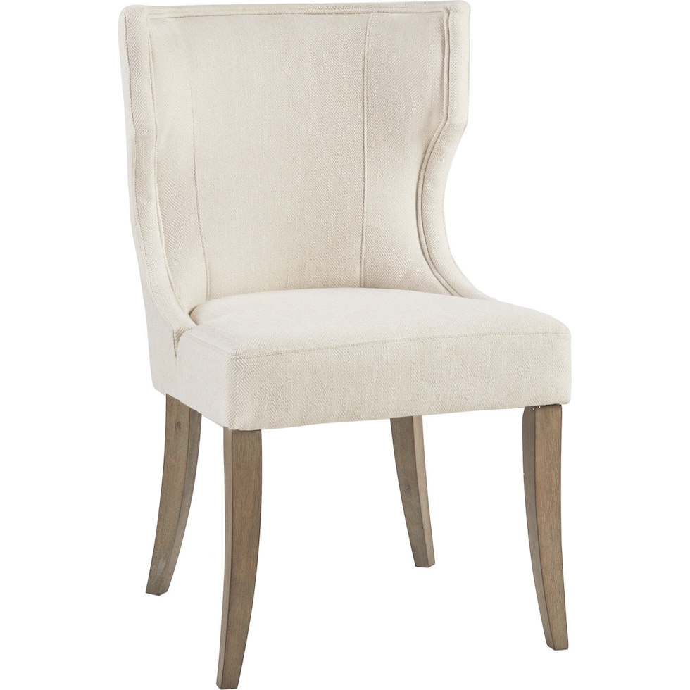 zander white dining chair   