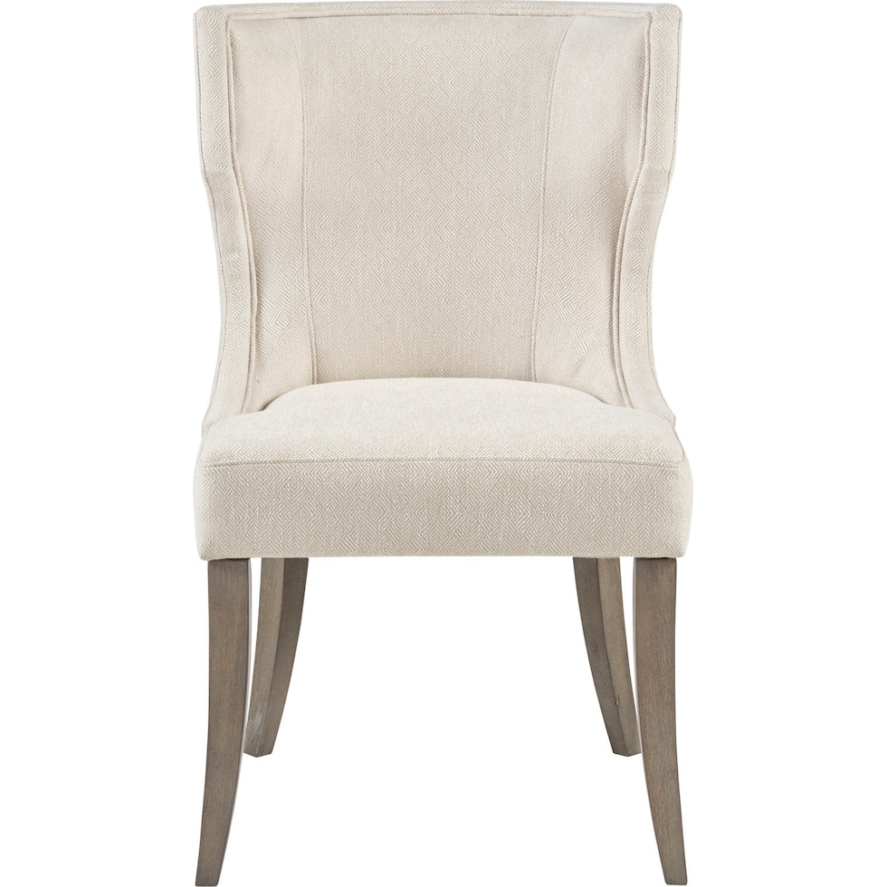 zander white dining chair   