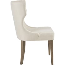 zander white dining chair   