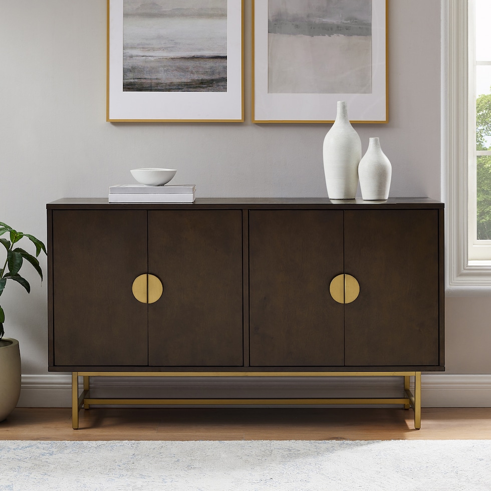 zane dark brown sideboard   