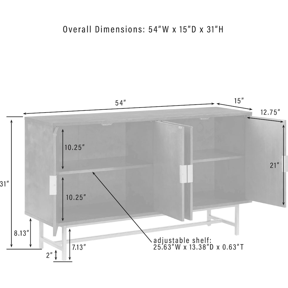 zane dark brown sideboard   