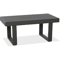 zanita black outdoor coffee table   