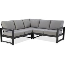zanita black outdoor sectional   
