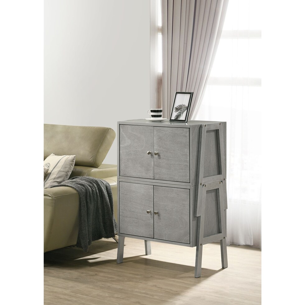 zara gray cabinet   