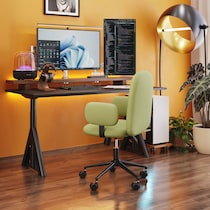 zara green office chair   