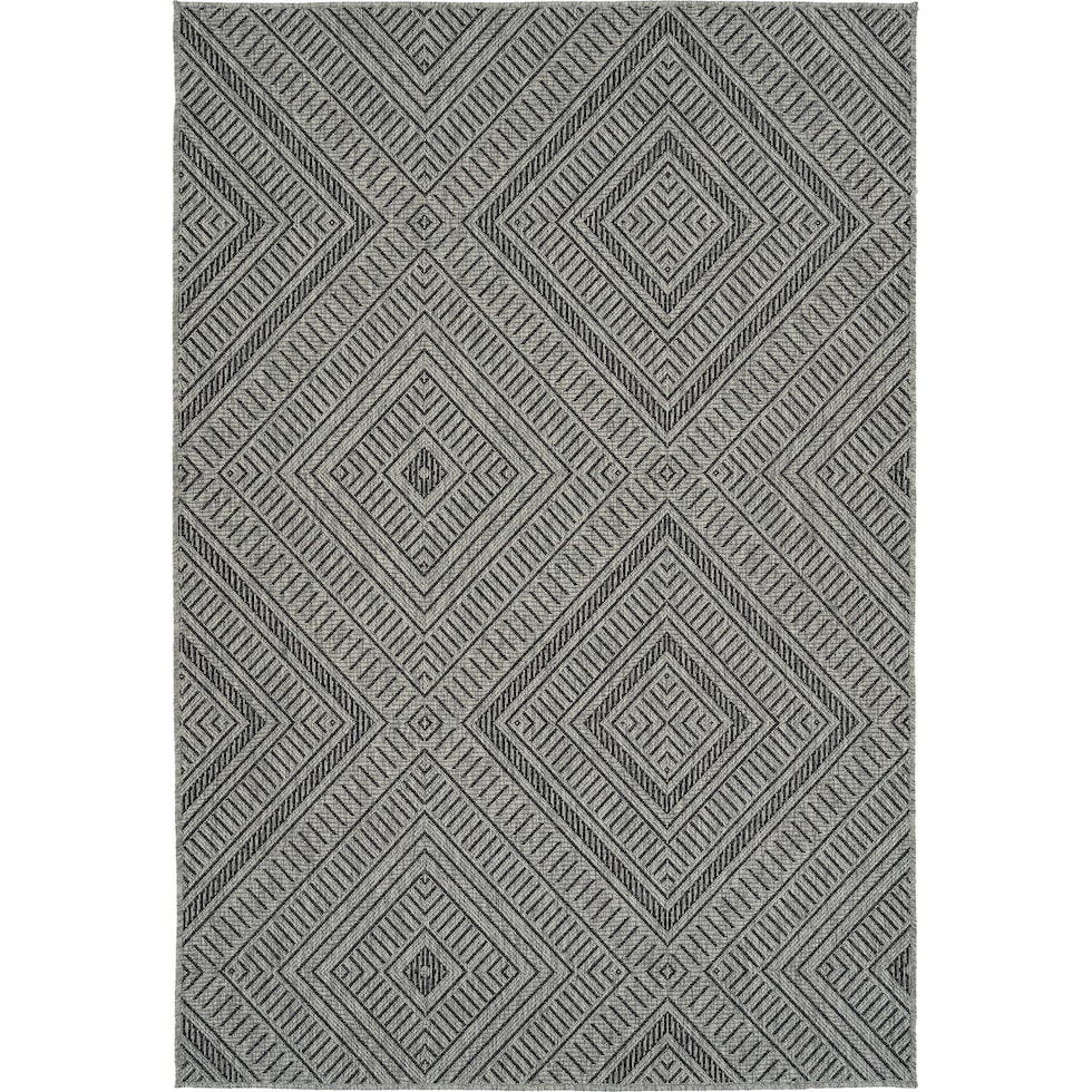 zaragoza gray outdoor area rug   