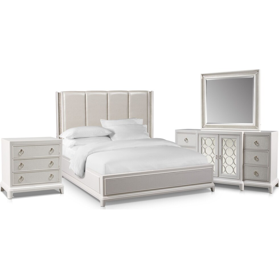 zarah white  pc king bedroom   