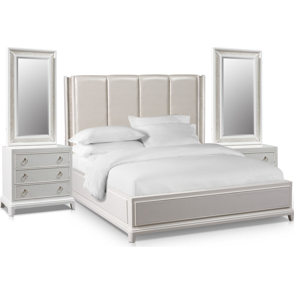 zarah white  pc king bedroom   