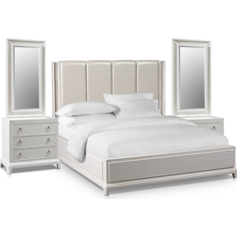 zarah white  pc queen bedroom   