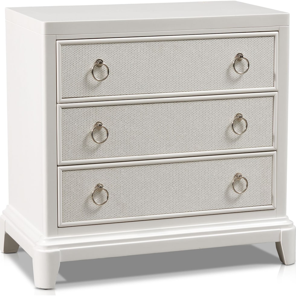 zarah white nightstand   