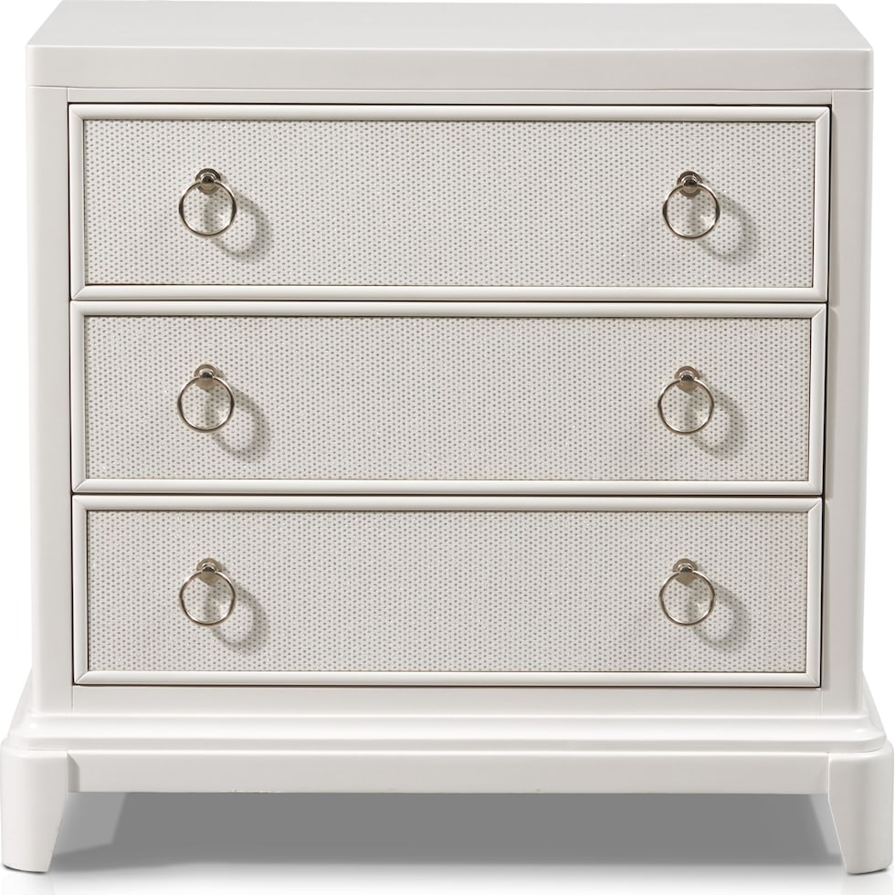 zarah white nightstand   