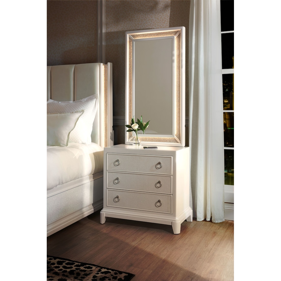 zarah white nightstand   