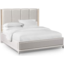 zarah white queen bed   