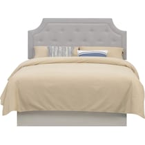 zaria gray full queen headboard   