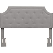 zaria gray full queen headboard   