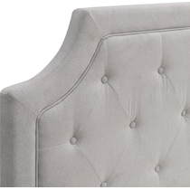 zaria gray full queen headboard   