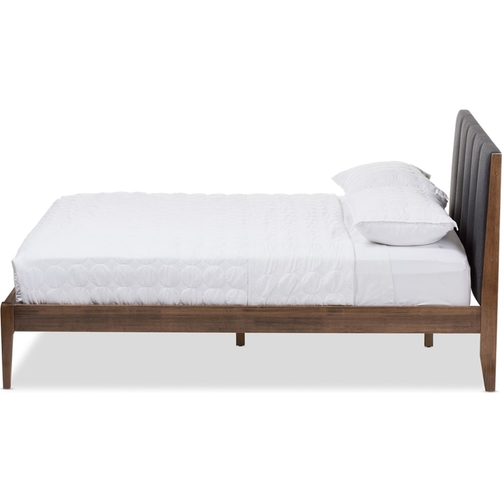 zarina gray queen bed   