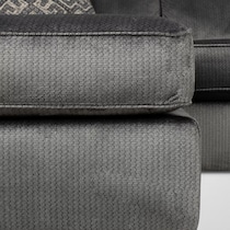 zaya gray sectional   