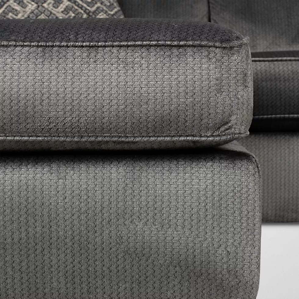 zaya gray sectional   