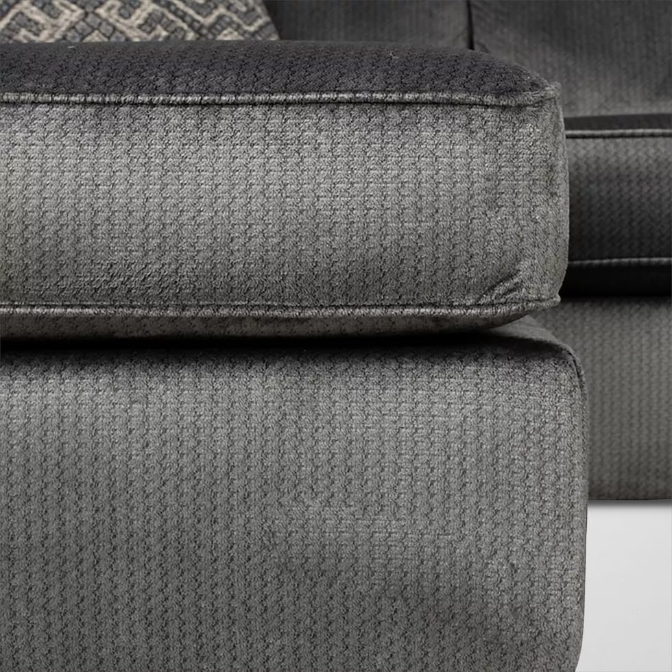 zaya gray sectional   