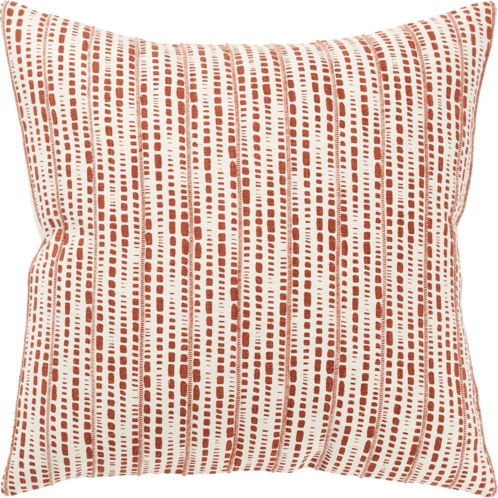 zayden red accent pillow   