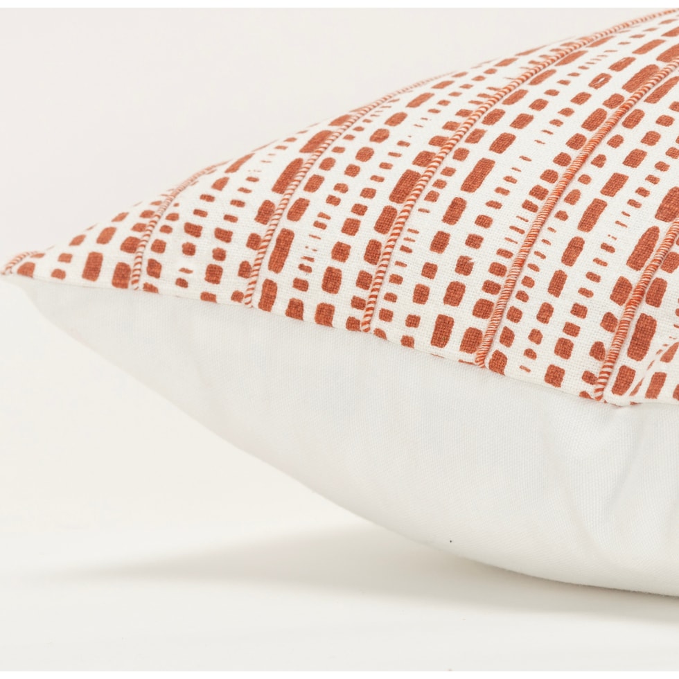 zayden red accent pillow   