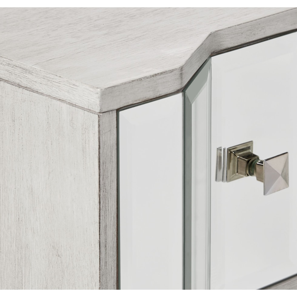 zelda mirrored nightstand   