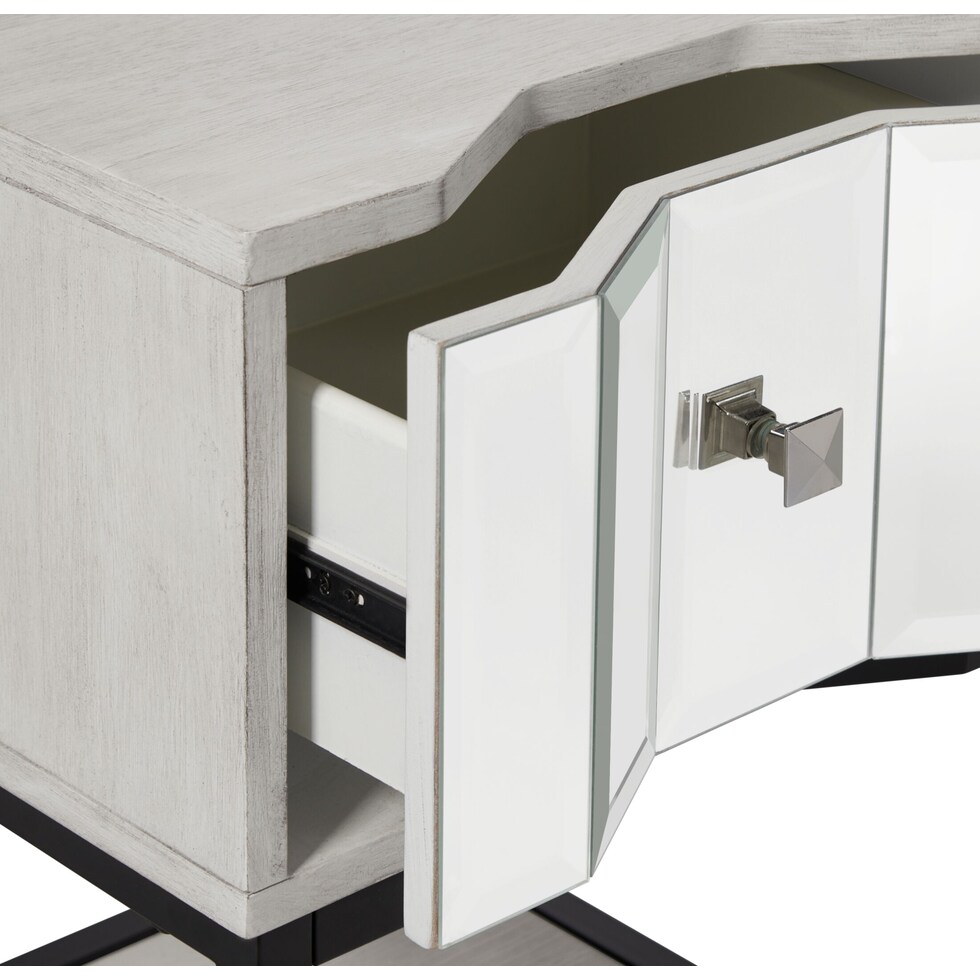 zelda mirrored nightstand   