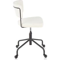 zella white office chair   