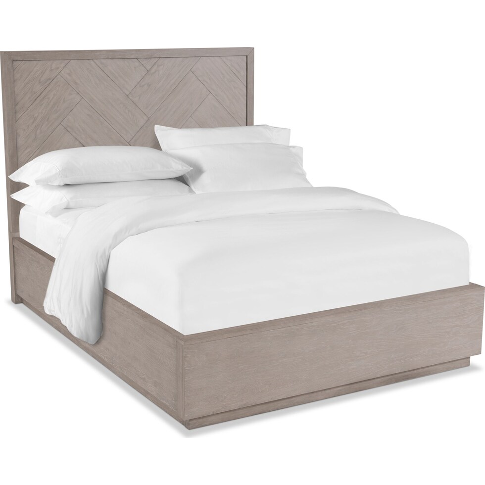 zen gray king bed   