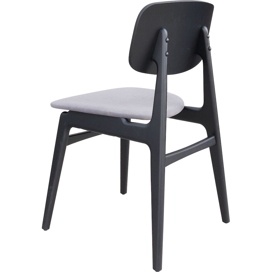 zenon black dining chair   