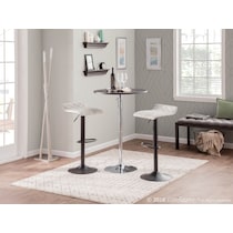 zeus silver floor lamp   