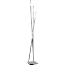 zeus silver floor lamp   
