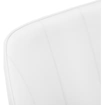 zia white chrome chair   