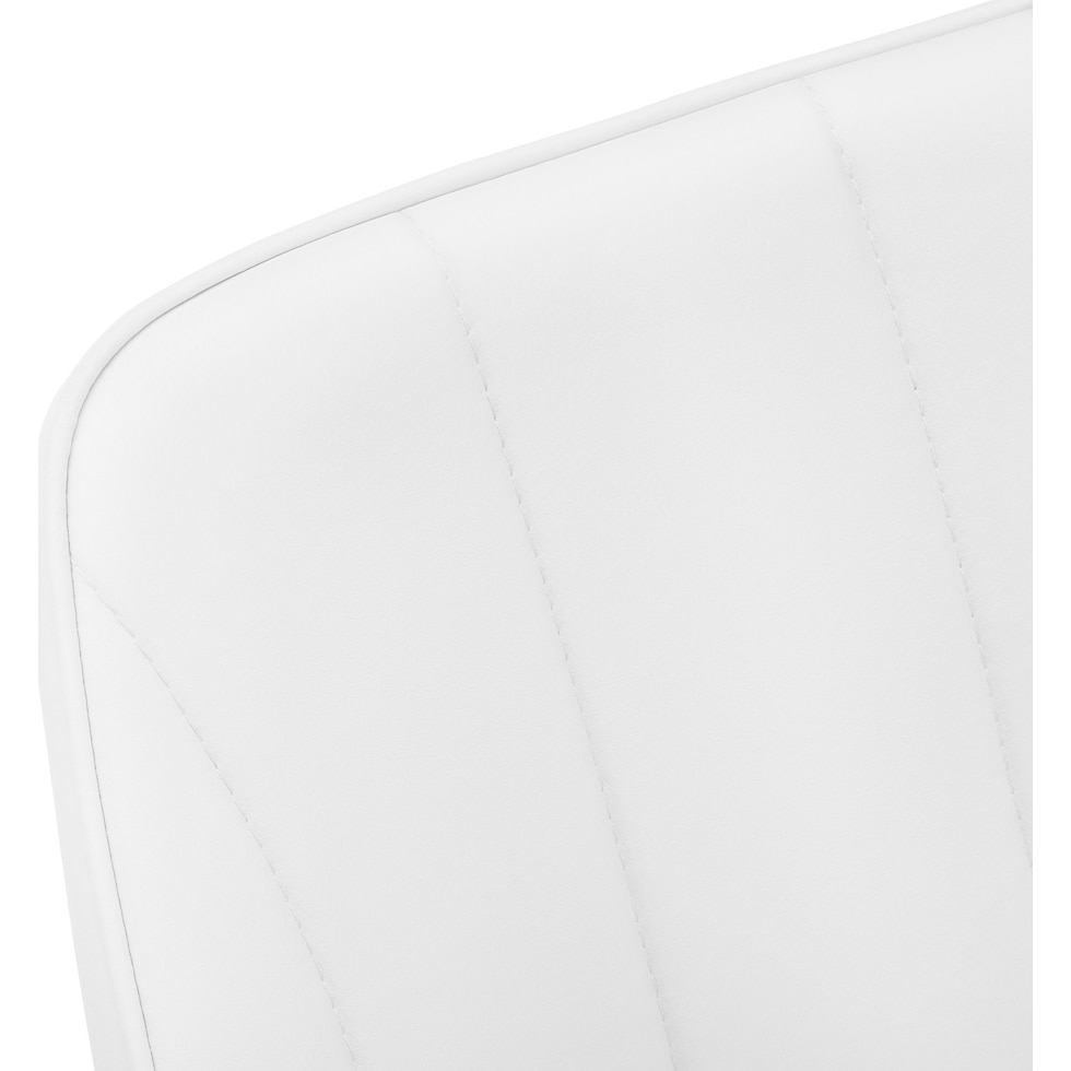 zia white chrome chair   