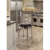 ziggy silver counter height stool   