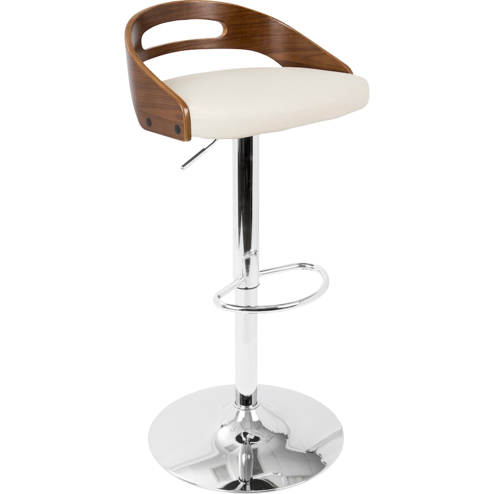 zigmund white bar stool   