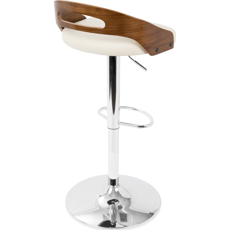 zigmund white bar stool   